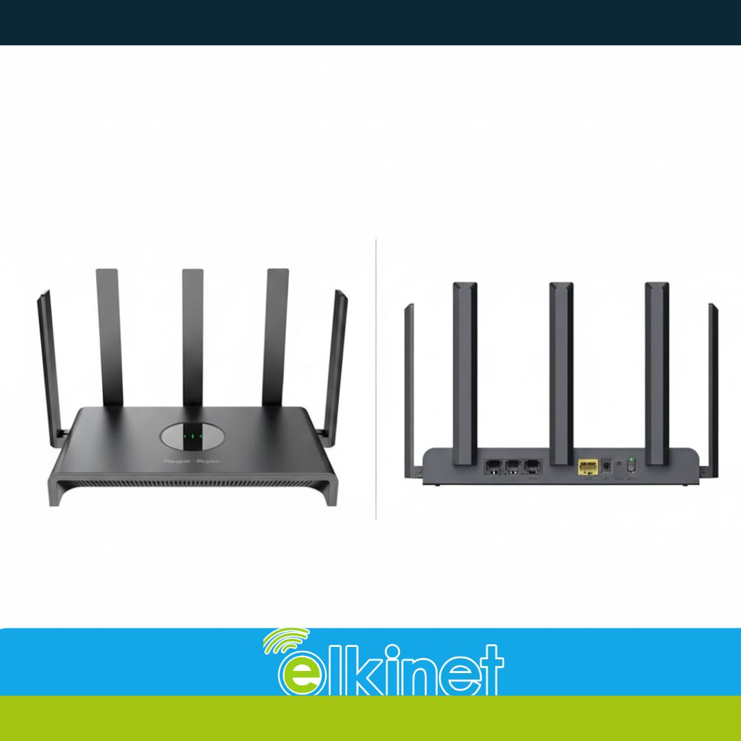 Router Home Dual Band Ruijie/Reyee RG-EW1300G con 1 Puerto WAN y 3 Puertos LAN Gigabit, 5 antenas MIMO 2X2 WIFI5