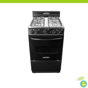 Estufa de Piso 51 cm con Horno Negro – Gas Natural