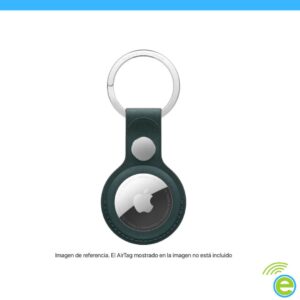 Llavero de trenzado fino para el AirTag Verde oscuro
