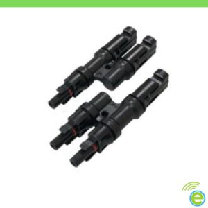 Conector Paralelo Tipo T para 2 Paneles Solares Rígidos