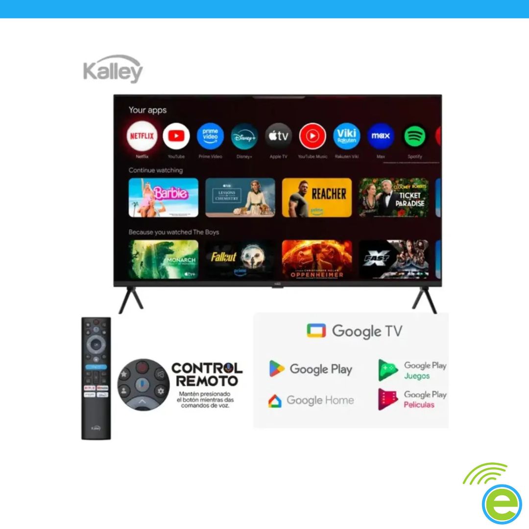 TV KALLEY 32" Pulgadas 80 cm 32GQ200 FHD QLED Smart TV Google - Image 2