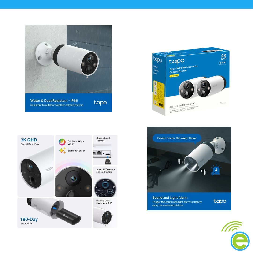 TAPO C420S2 - TP-LINK - Cámaras Wi-Fi 2K con Batería Recargable y Detección IA Avanzada - Image 2
