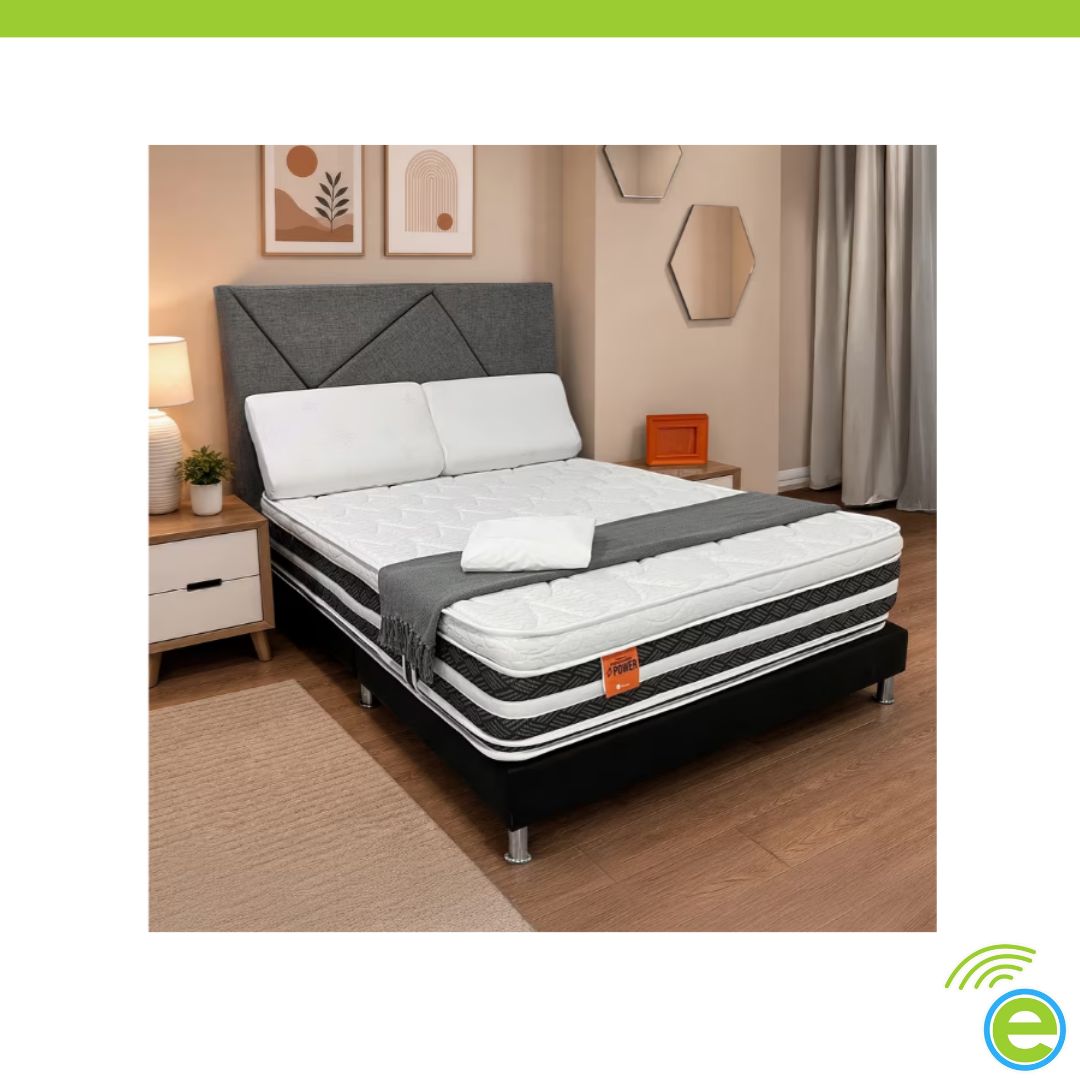 Ficha de Producto – Combo Colchón ROMANCE RELAX Doble Titán Pedic 140 x 190 x 28 cm + Protector Antifluido