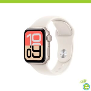 Apple Watch SE 3 GPS de 40 mm Caja de Aluminio en Blanco Estrella, Correa Deportiva Blanco Estrella Talla S/M